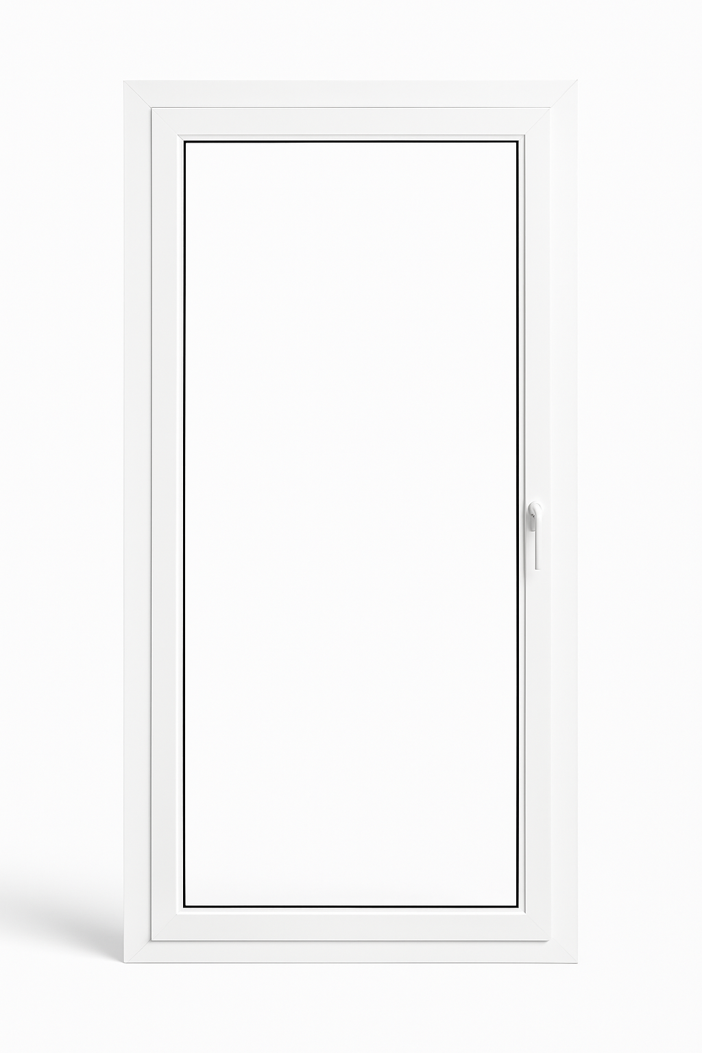 White PVC Tilt-and-Turn Balcony Door Left ↔️ 900 x 2100 ↕️