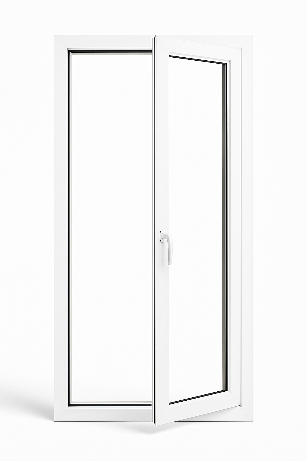 Puerta Balconera de PVC Blanco Oscilobatiente Derecha ↔️ 900 x 2100 ↕️