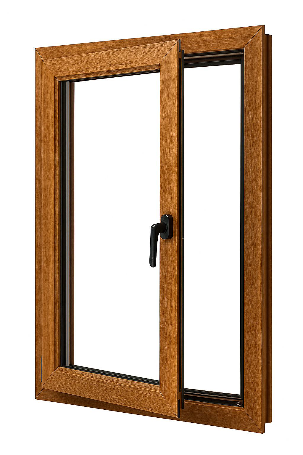 PVC Window 1 Leaf White Tilt and Turn Left ↔️ 700x1000 ↕️ MATTE