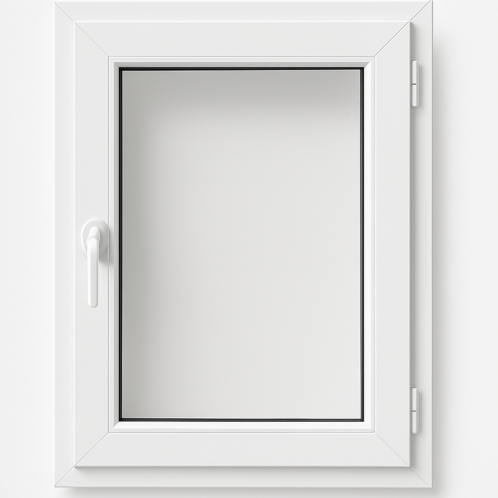 Ventana de PVC 1 Hoja Blanco Oscilobatiente Derecha ↔️ 600x600 ↕️ MATE
