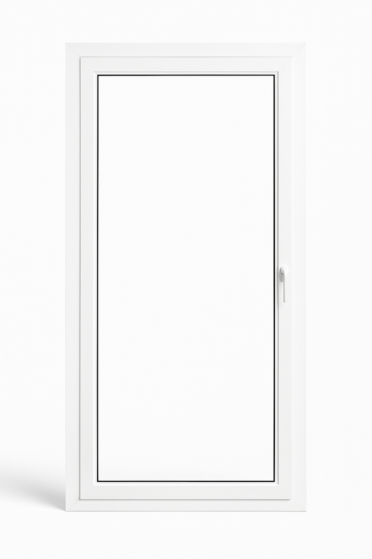 Puerta Balconera de PVC Blanco Oscilobatiente  Izquierda ↔️ 900 x 2100  ↕️