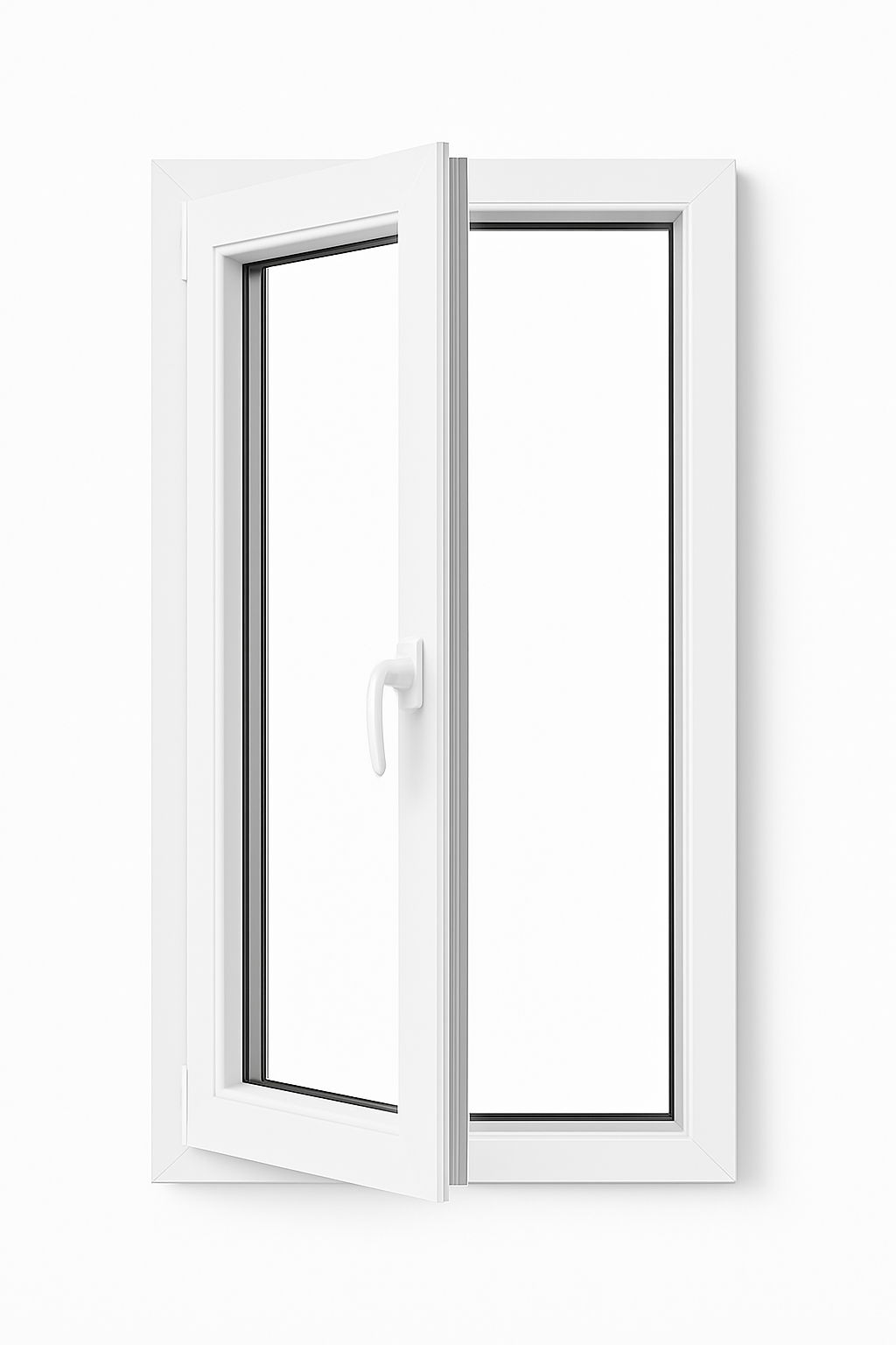 Ventana de PVC 1 Hoja  Blanco Oscilobatiente Izquierda ↔️ 700x700  ↕️ MATE